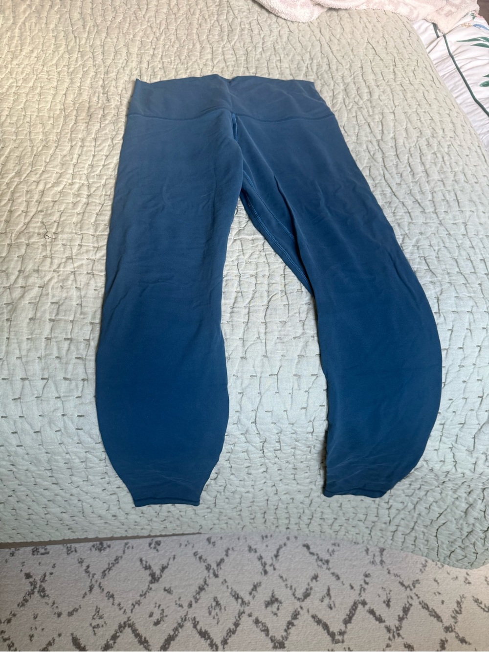 Womens Lululemon Teal Blue Align Leggings